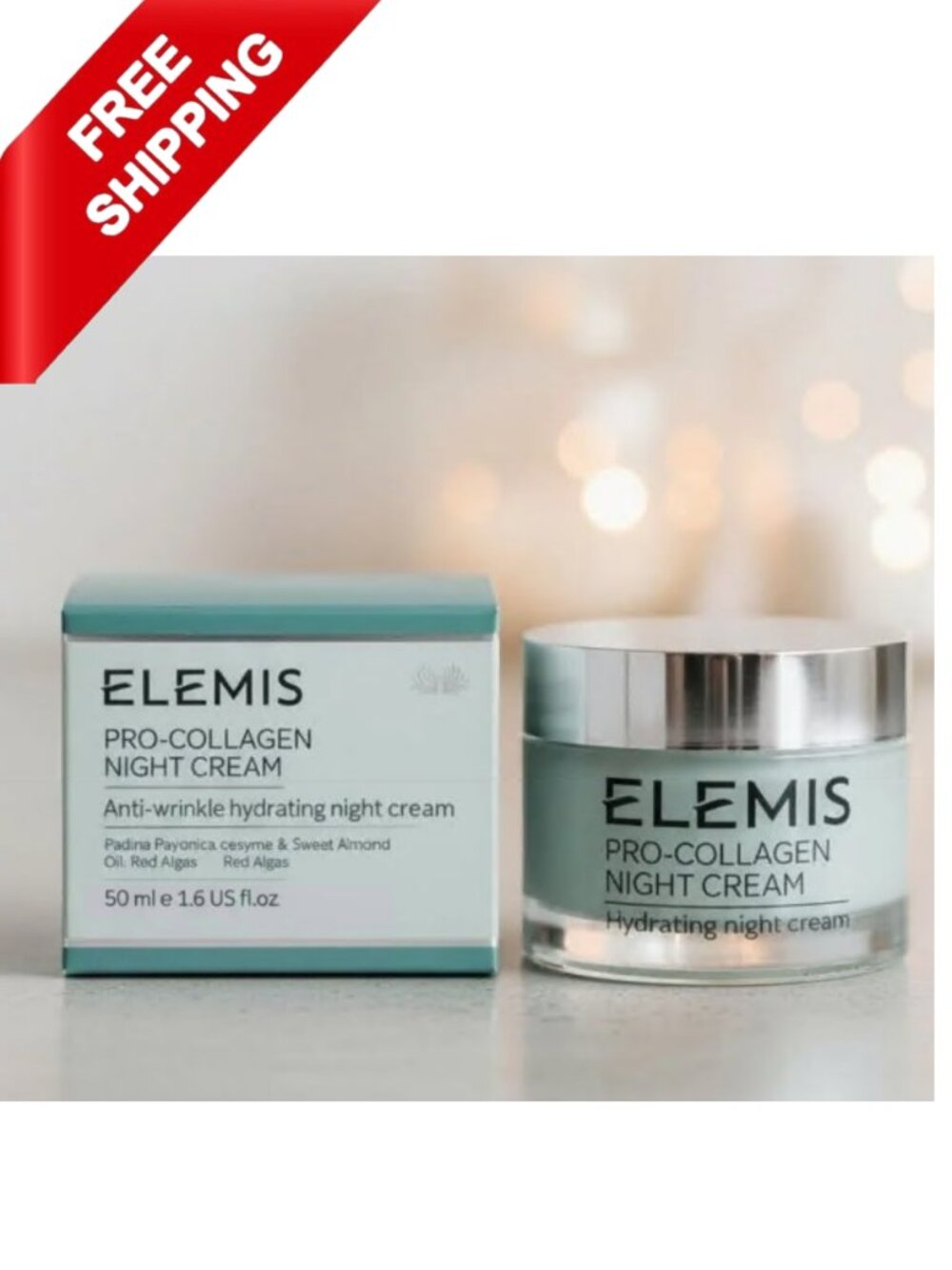 Share ELEMIS Pro-Collagen Night Cream Ultra Rich Daily Face Moisturizer 1.6 Fl O